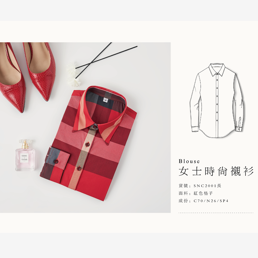 女长袖 普通衬衫SNC2001长~SNC2007长